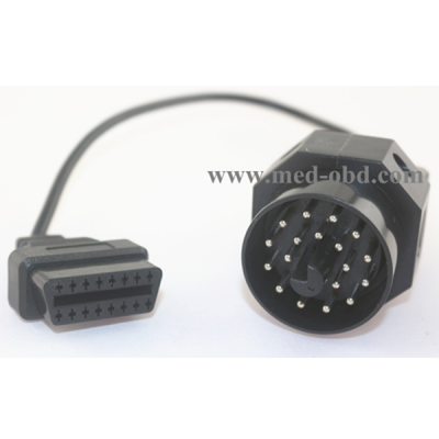 OBDII 16pin Female CABLE to BMW 20P OBD2 cable 0.3m